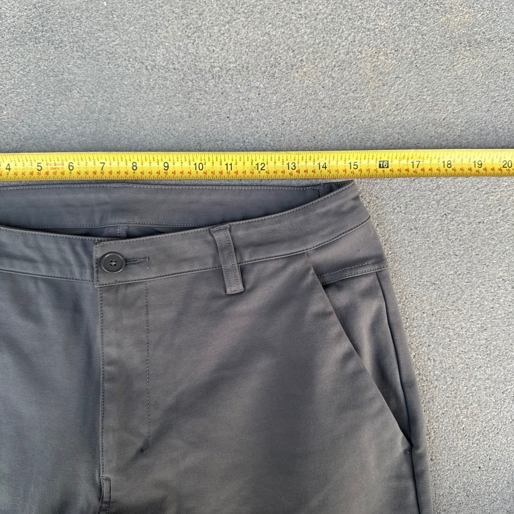 BYLT Premium Basics Everyday Pant Mens 34 Charcoal Grey Tapered Chino Trouser - Picture 6 of 14
